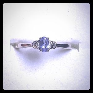 10kt white gold Tanzanite ring